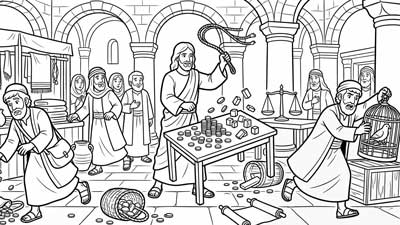 Lunes Santo, Jesús pone en orden el templo