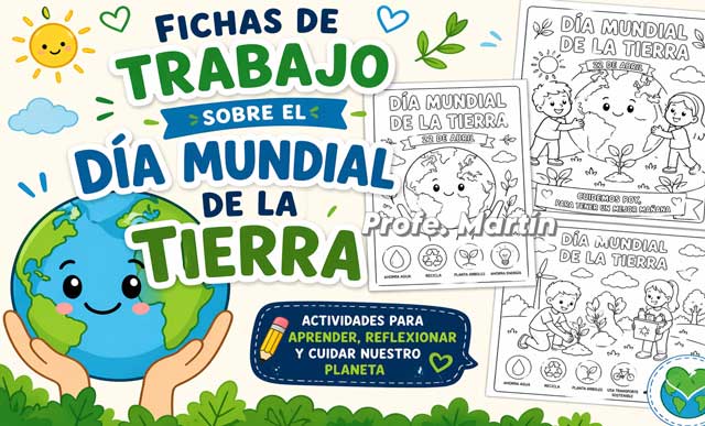 Fichas de trabajo sobre el día mundial de la tierra